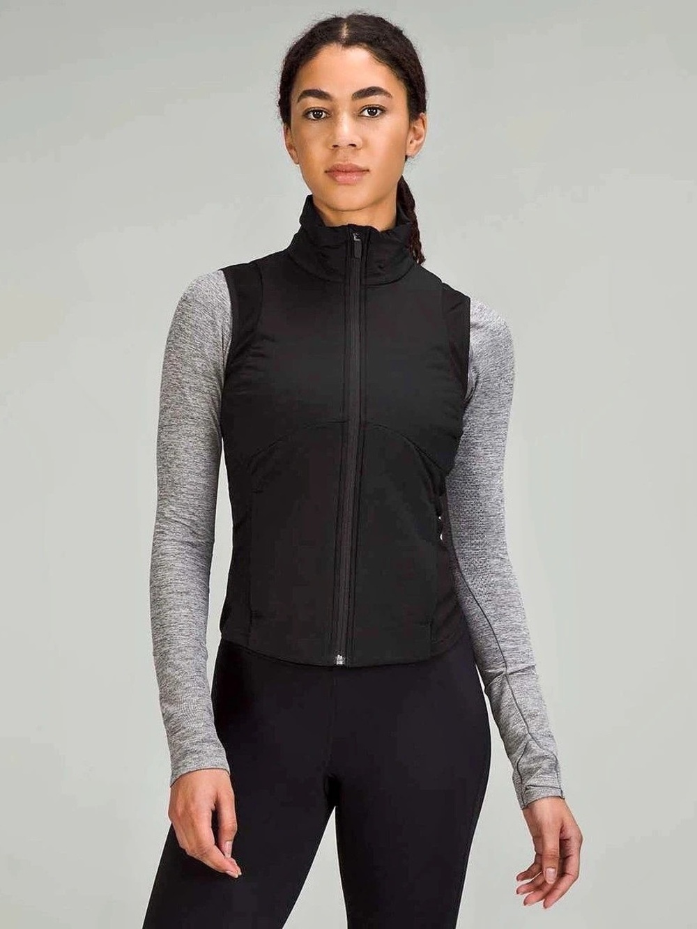 lululemon push your pace insulated Vest Women's Black Vest Size 6 Like New